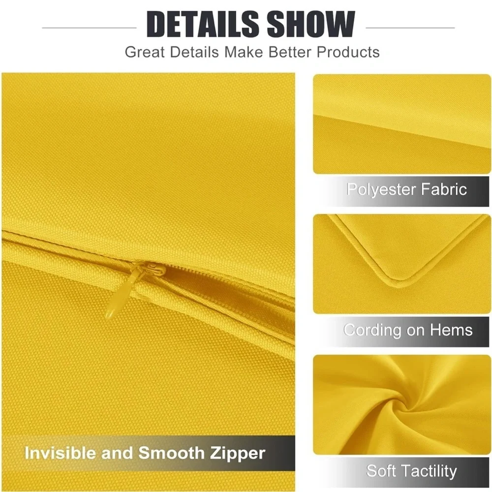 Outdoor Pillow Covers 18x18 Inch Waterproof
